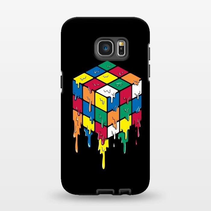 Galaxy S7 EDGE StrongFit Rubiks Cube by Coffee Man