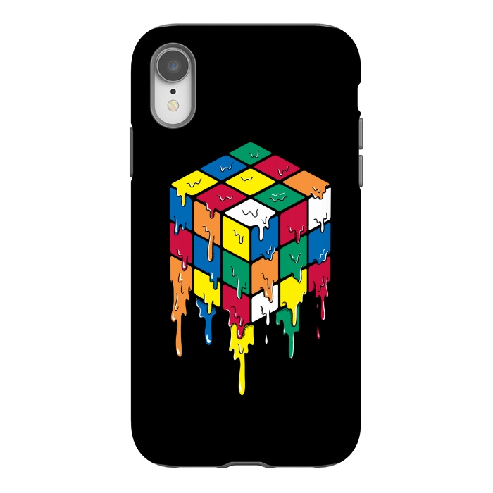 iPhone Xr StrongFit Rubiks Cube by Coffee Man