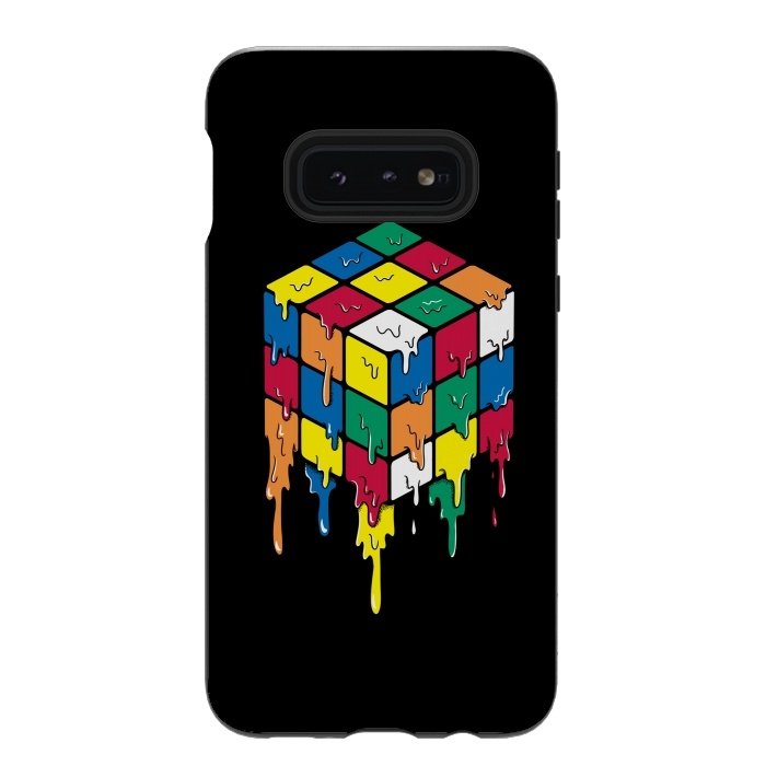 Galaxy S10e StrongFit Rubiks Cube by Coffee Man