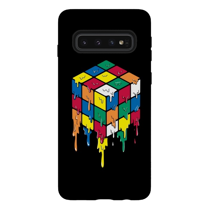 Galaxy S10 StrongFit Rubiks Cube by Coffee Man