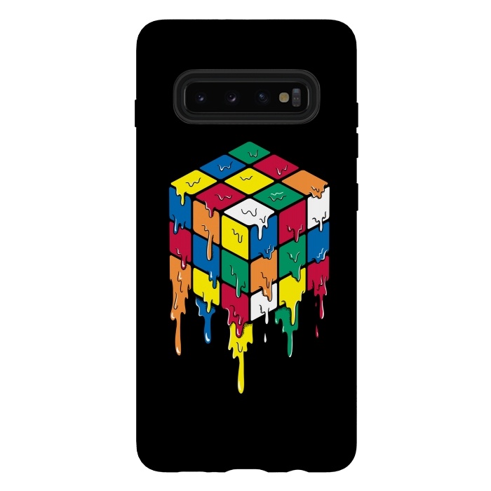 Galaxy S10 plus StrongFit Rubiks Cube by Coffee Man