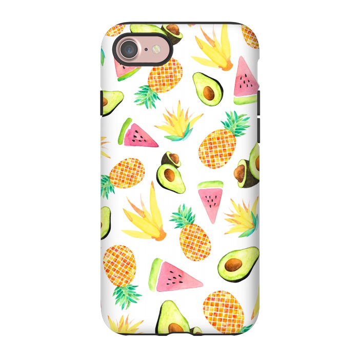 iPhone 7 StrongFit Tropical Fruit Salad by Amaya Brydon