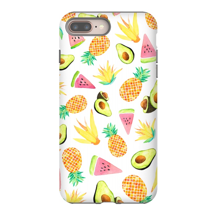iPhone 7 plus StrongFit Tropical Fruit Salad by Amaya Brydon
