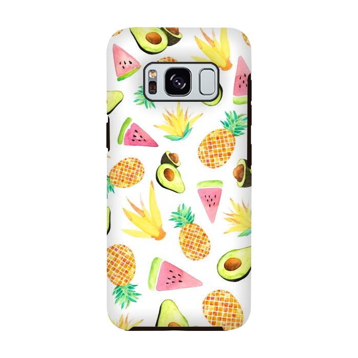 Galaxy S8 StrongFit Tropical Fruit Salad by Amaya Brydon