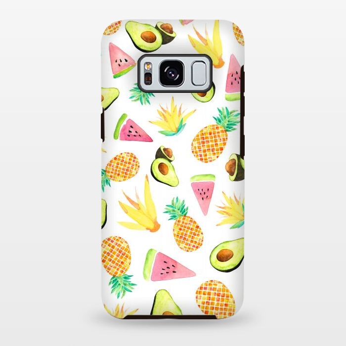 Galaxy S8 plus StrongFit Tropical Fruit Salad by Amaya Brydon