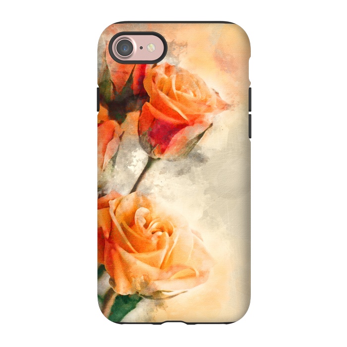 iPhone 7 StrongFit Orange Rose by Creativeaxle