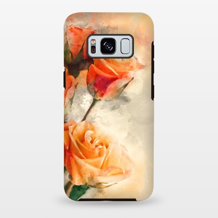 Galaxy S8 plus StrongFit Orange Rose by Creativeaxle