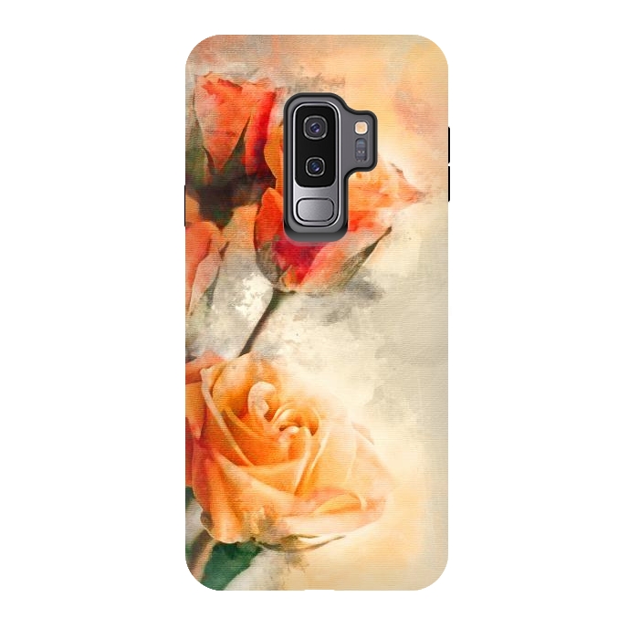 Galaxy S9 plus StrongFit Orange Rose by Creativeaxle