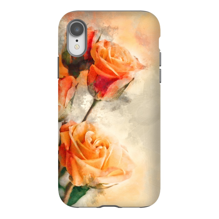 iPhone Xr StrongFit Orange Rose by Creativeaxle