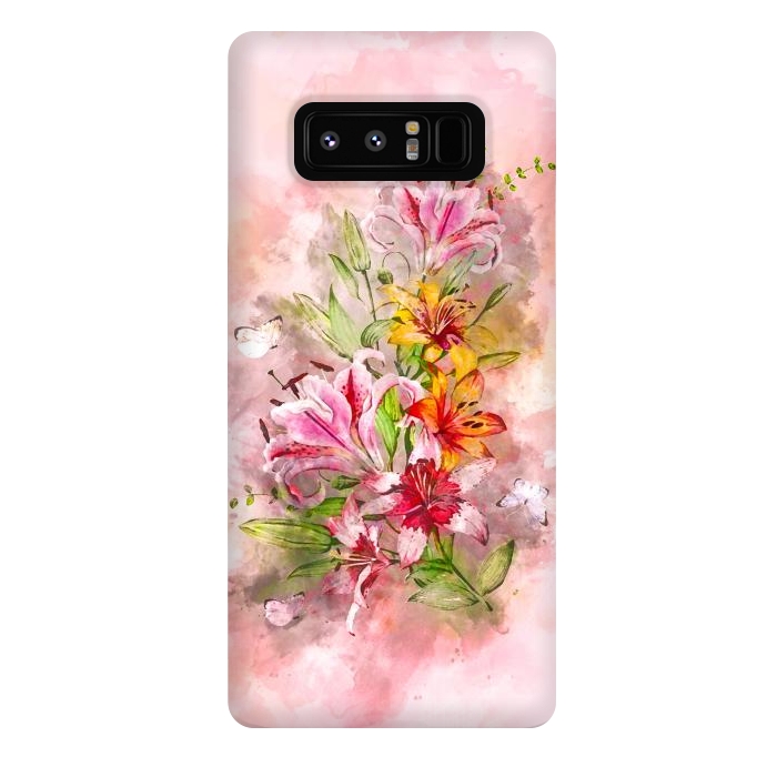 Galaxy Note 8 StrongFit Lilies Bunch by Creativeaxle