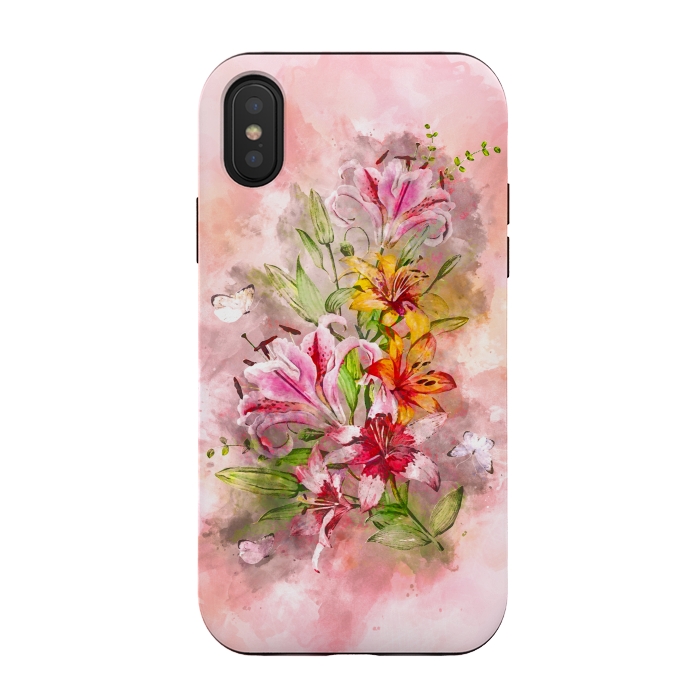iPhone Xs / X StrongFit Lilies Bunch by Creativeaxle