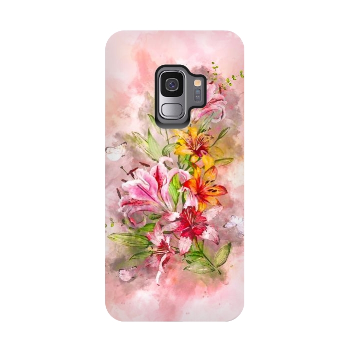 Galaxy S9 StrongFit Lilies Bunch by Creativeaxle