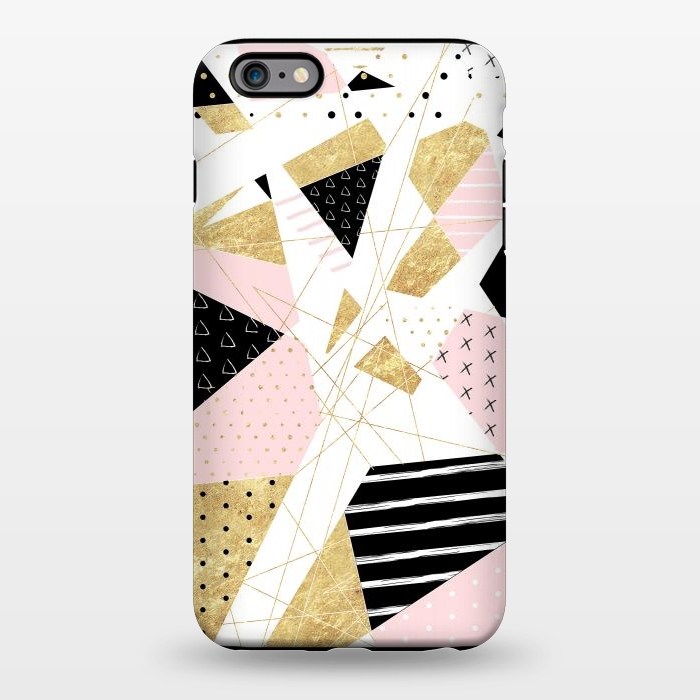 iPhone 6/6s plus StrongFit Modern gold geometric abstract design by InovArts