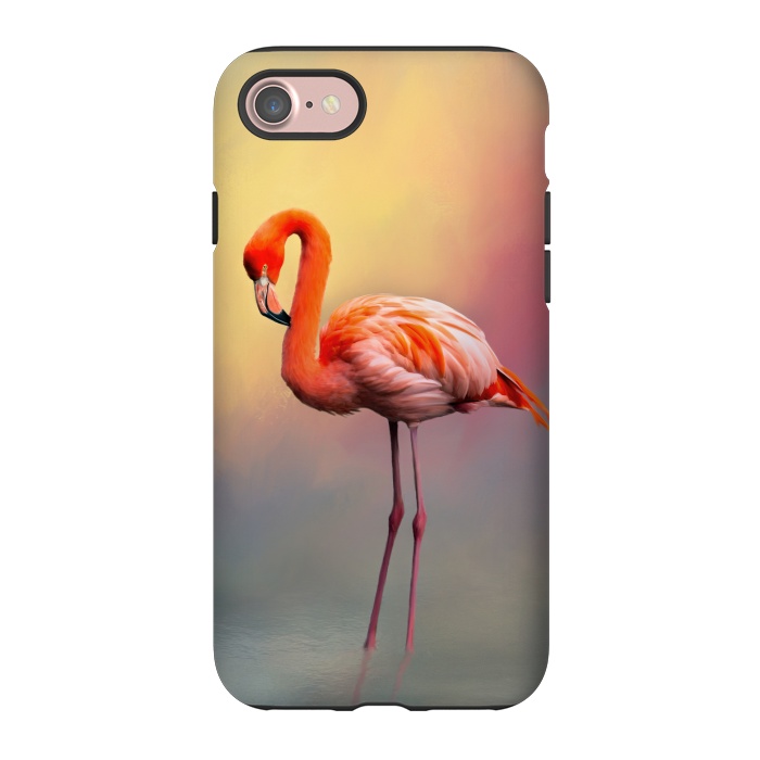 iPhone 7 StrongFit American flamingo by Simone Gatterwe