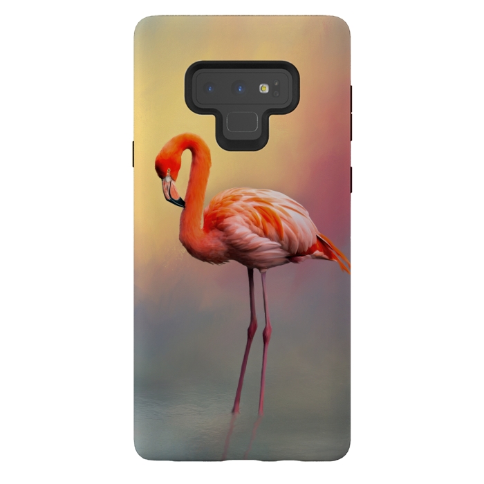 Galaxy Note 9 StrongFit American flamingo by Simone Gatterwe