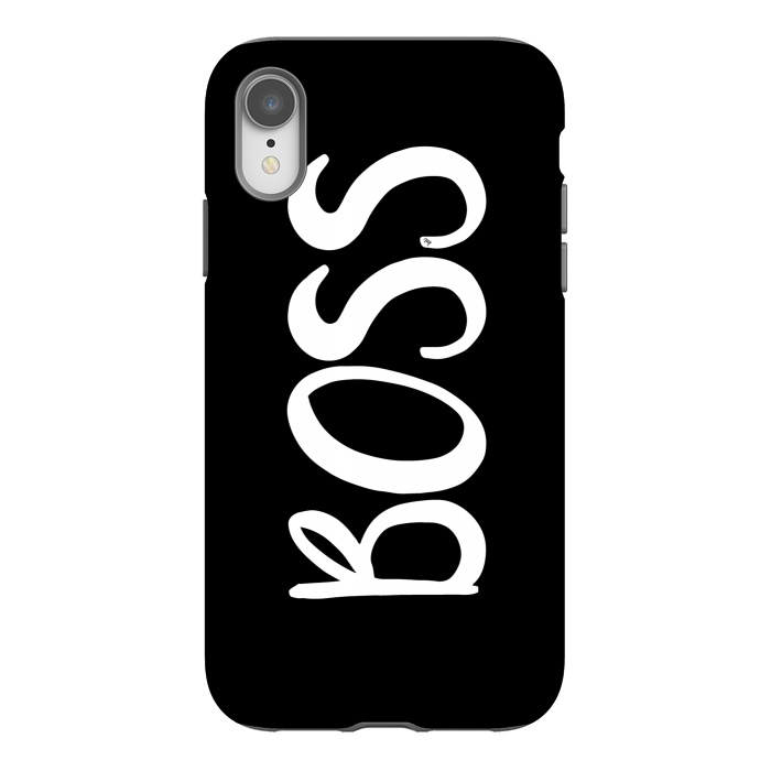 iPhone Xr StrongFit Black Boss by Martina