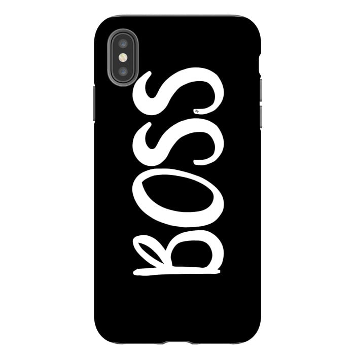 iPhone Xs Max StrongFit Black Boss by Martina