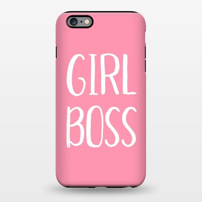 iPhone 6/6s plus StrongFit Pink Girl Boss by Martina