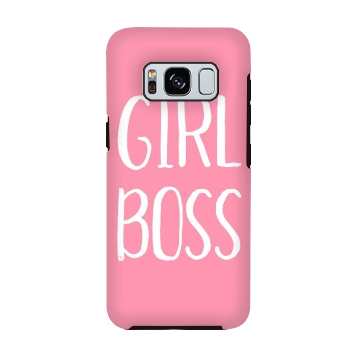 Galaxy S8 StrongFit Pink Girl Boss by Martina
