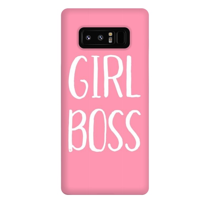 Galaxy Note 8 StrongFit Pink Girl Boss by Martina