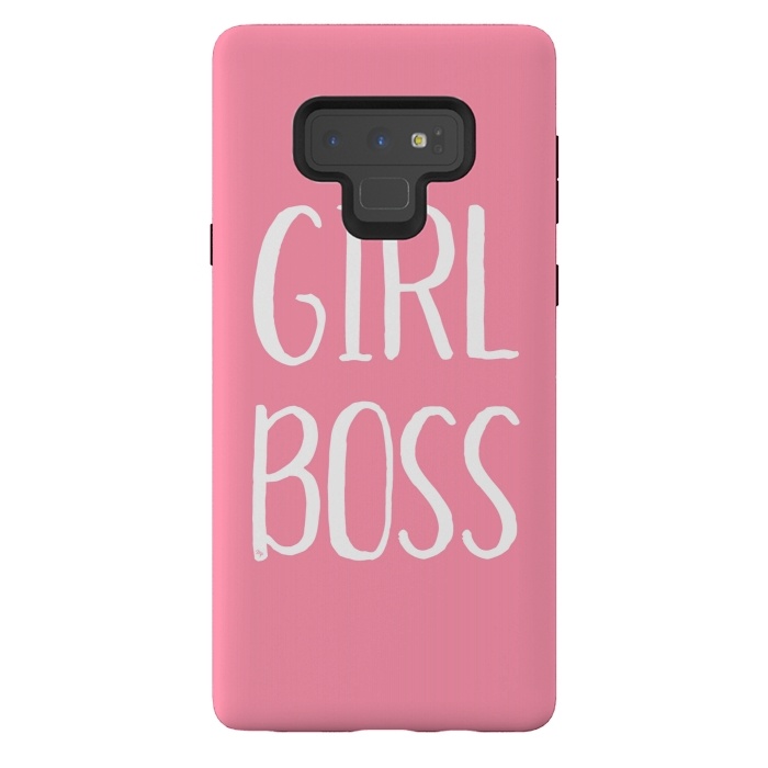 Galaxy Note 9 StrongFit Pink Girl Boss by Martina