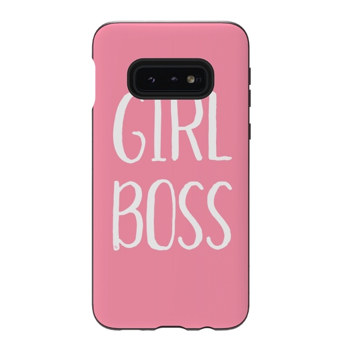 Galaxy S10e StrongFit Pink Girl Boss by Martina