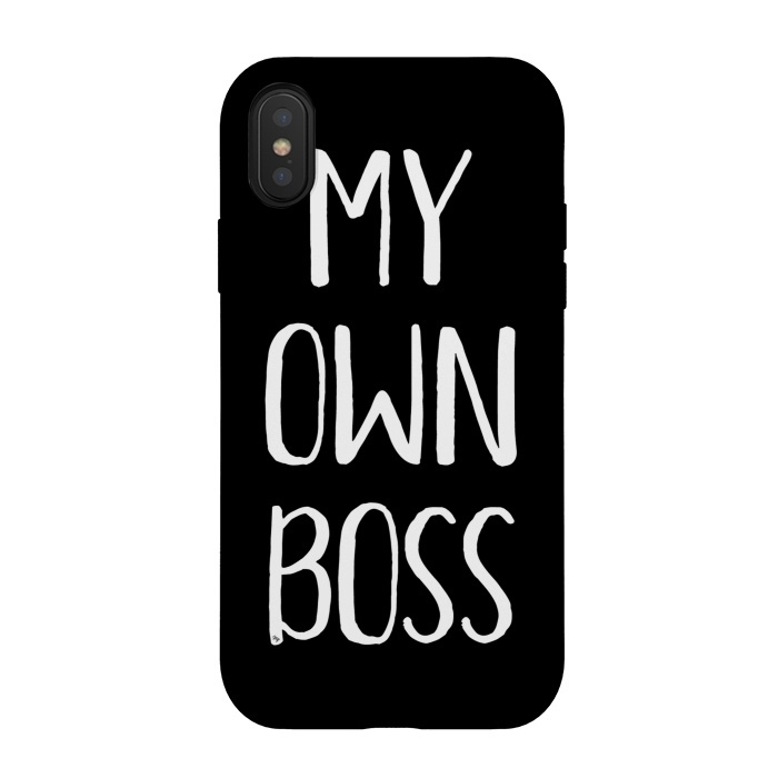 iPhone Xs / X StrongFit My own boss by Martina