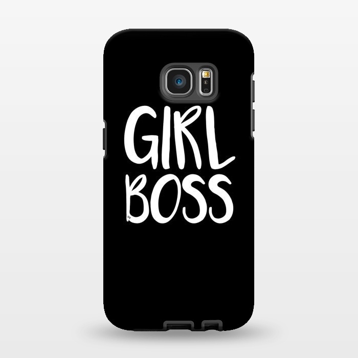 Galaxy S7 EDGE StrongFit Black Girl Boss by Martina