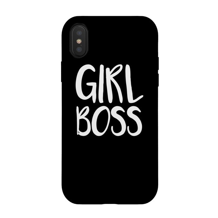 iPhone Xs / X StrongFit Black Girl Boss by Martina
