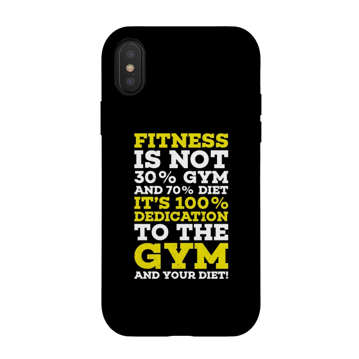 iPhone Xs / X StrongFit fitness dedication by TMSarts