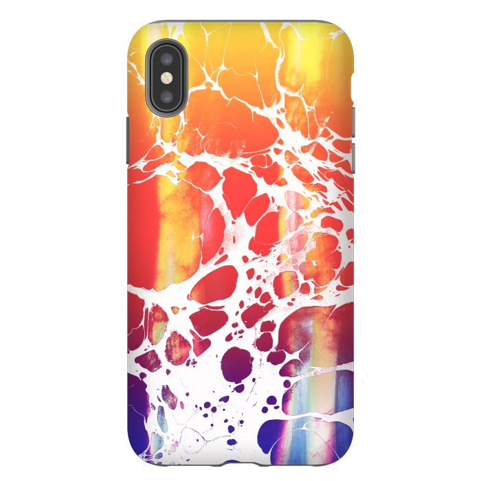 iPhone Xs Max StrongFit Vibrant fiery marble gradient by Oana 