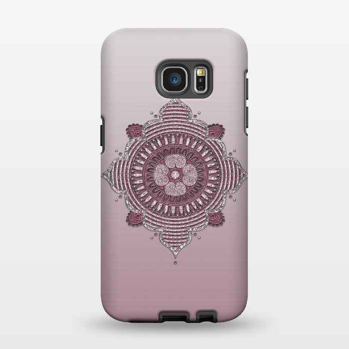 Galaxy S7 EDGE StrongFit Fashion Mandala Ornament by Andrea Haase
