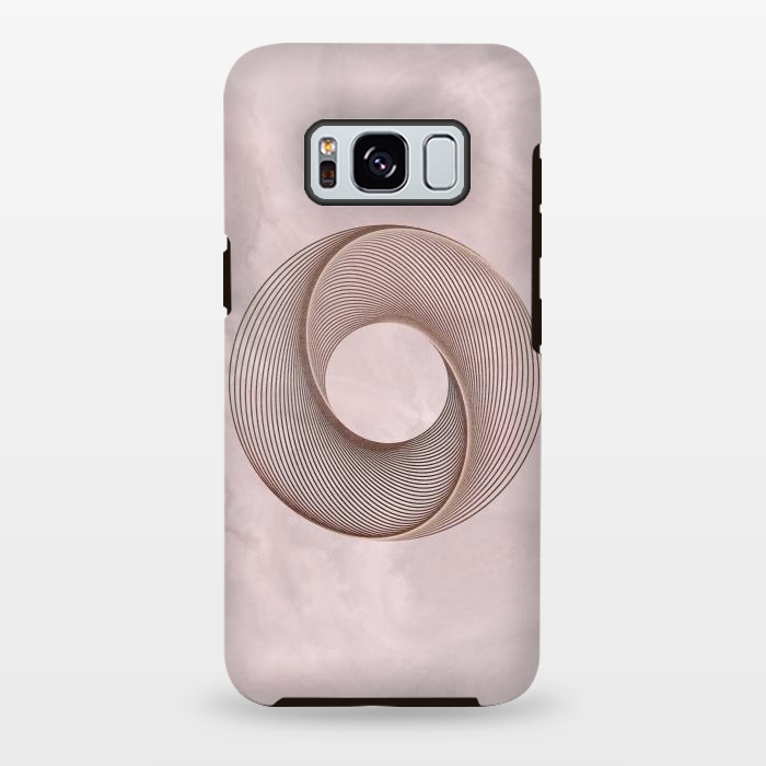 Galaxy S8 plus StrongFit Rosegold Blush Line Art 2 by Andrea Haase