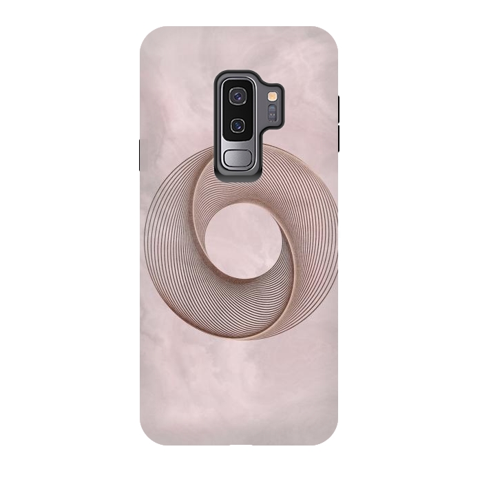 Galaxy S9 plus StrongFit Rosegold Blush Line Art 2 by Andrea Haase