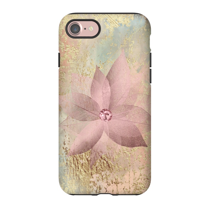 iPhone 7 StrongFit Delicate Blush Flower 2 by Andrea Haase