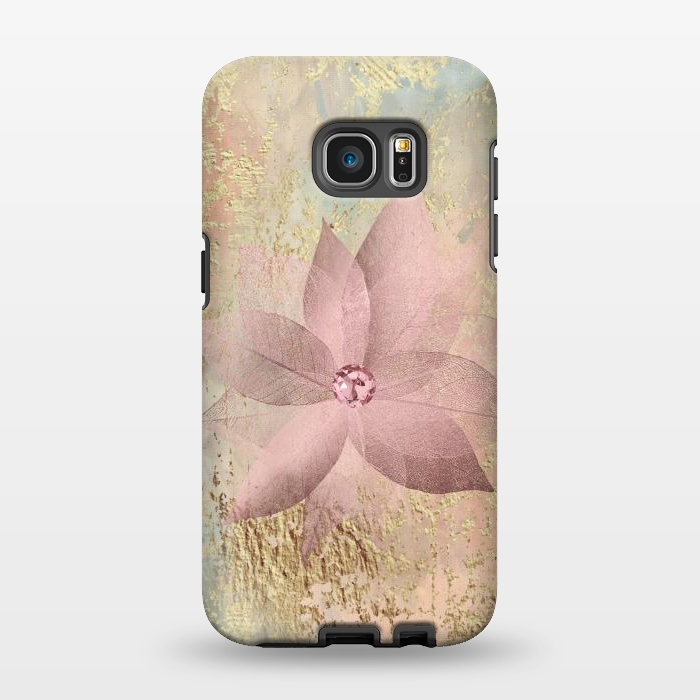 Galaxy S7 EDGE StrongFit Delicate Blush Flower 2 by Andrea Haase
