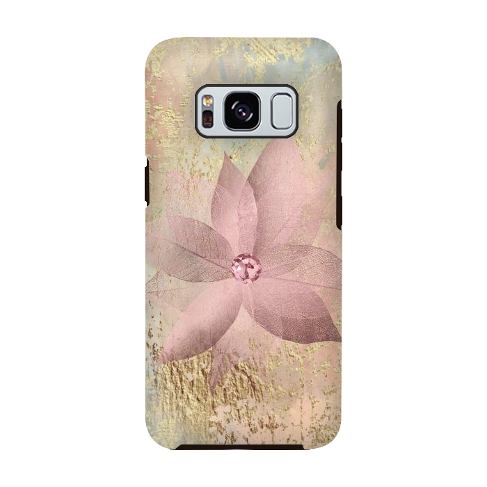 Galaxy S8 StrongFit Delicate Blush Flower 2 by Andrea Haase