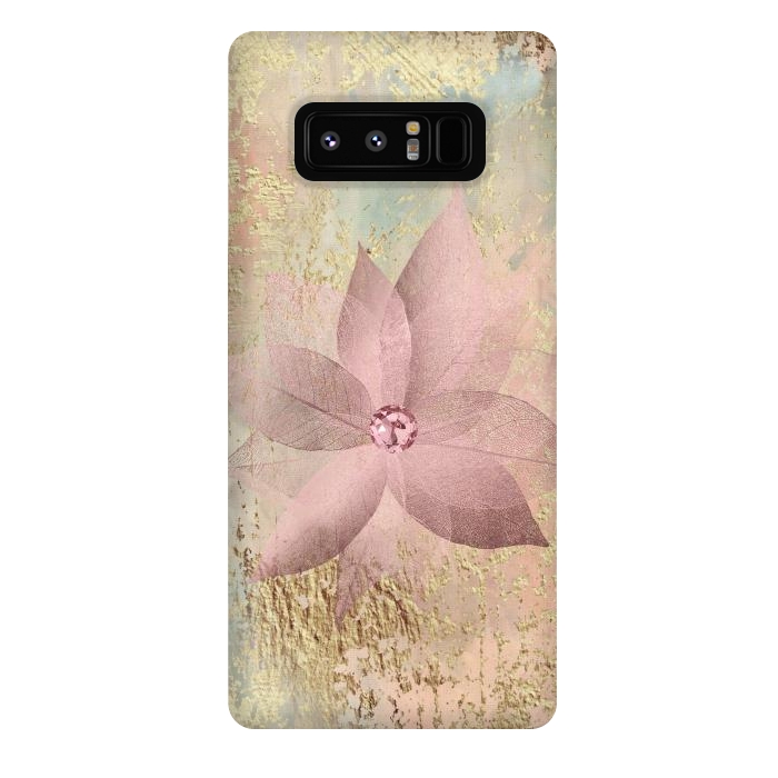 Galaxy Note 8 StrongFit Delicate Blush Flower 2 by Andrea Haase