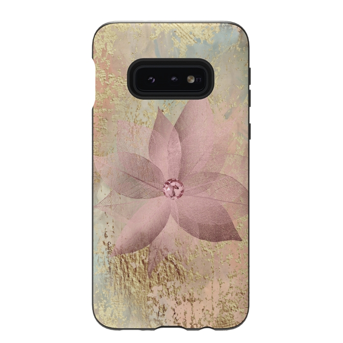 Galaxy S10e StrongFit Delicate Blush Flower 2 by Andrea Haase