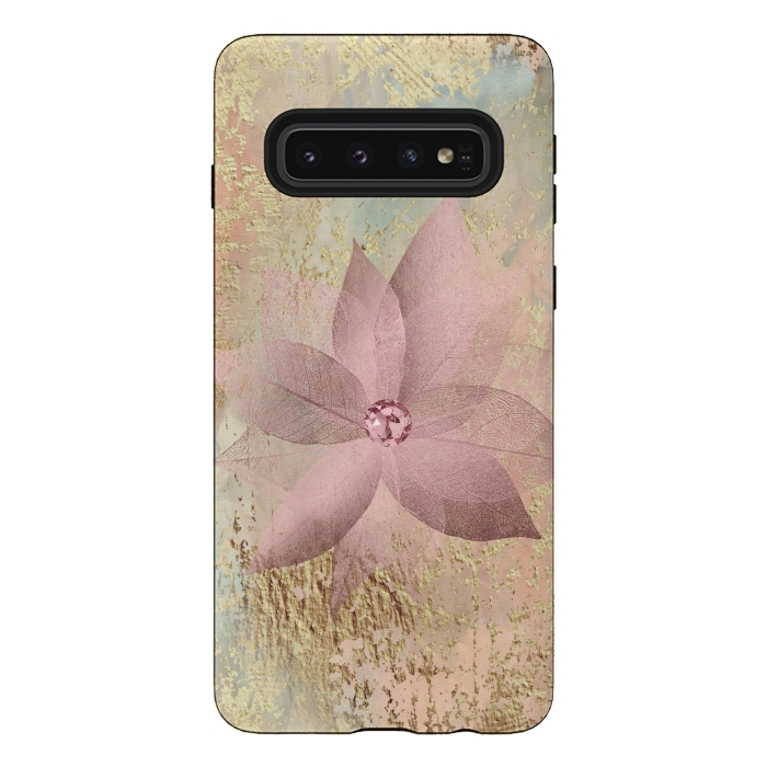 Galaxy S10 StrongFit Delicate Blush Flower 2 by Andrea Haase