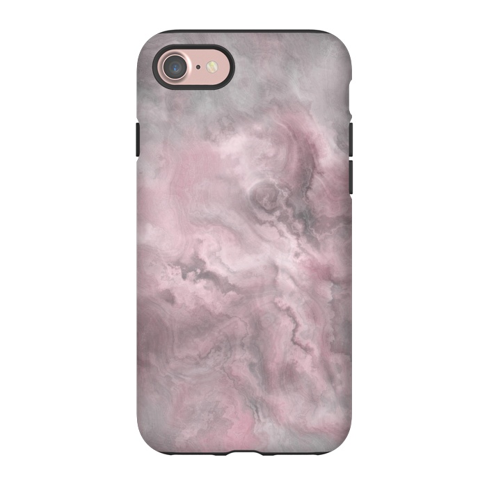 iPhone 7 StrongFit Blush Grey Marble by Andrea Haase