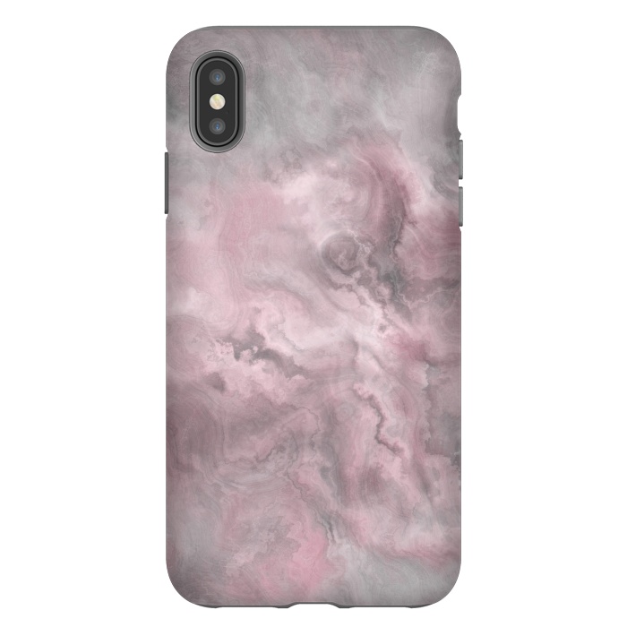 iPhone Xs Max StrongFit Blush Grey Marble by Andrea Haase
