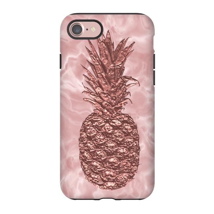 iPhone 7 StrongFit Precious Pineapple Blush Rosegold by Andrea Haase
