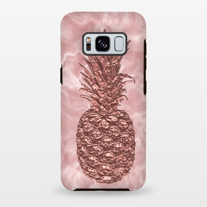 Galaxy S8 plus StrongFit Precious Pineapple Blush Rosegold by Andrea Haase