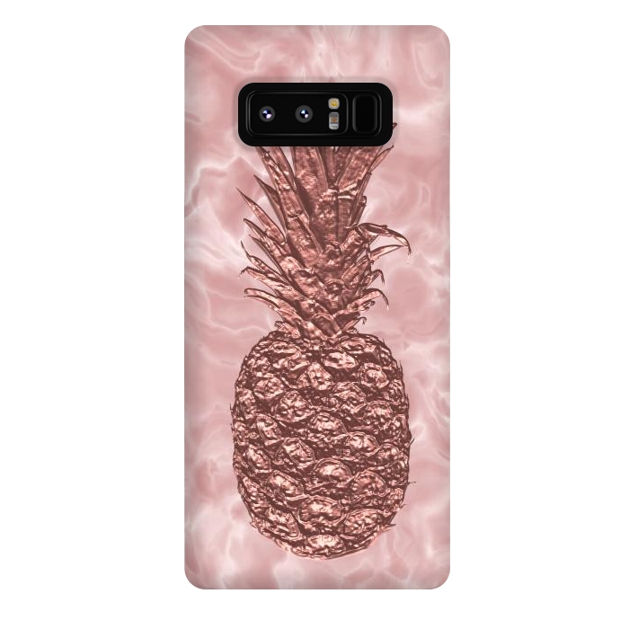 Galaxy Note 8 StrongFit Precious Pineapple Blush Rosegold by Andrea Haase