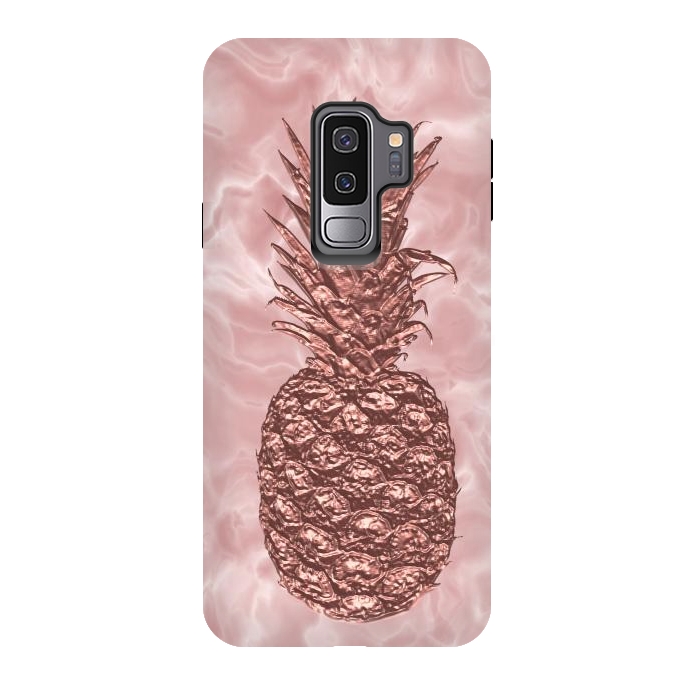 Galaxy S9 plus StrongFit Precious Pineapple Blush Rosegold by Andrea Haase