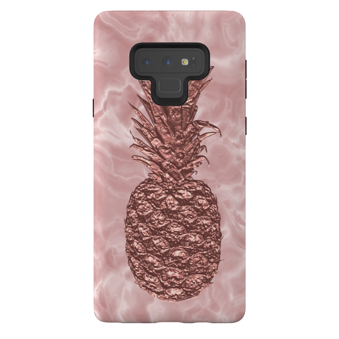 Galaxy Note 9 StrongFit Precious Pineapple Blush Rosegold by Andrea Haase