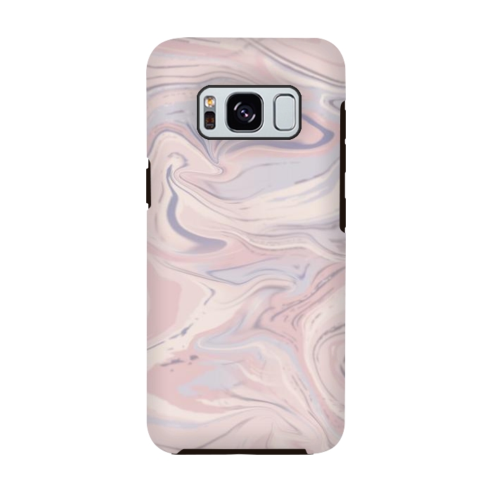 Galaxy S8 StrongFit Blush And Purple Marble Elegance by Andrea Haase