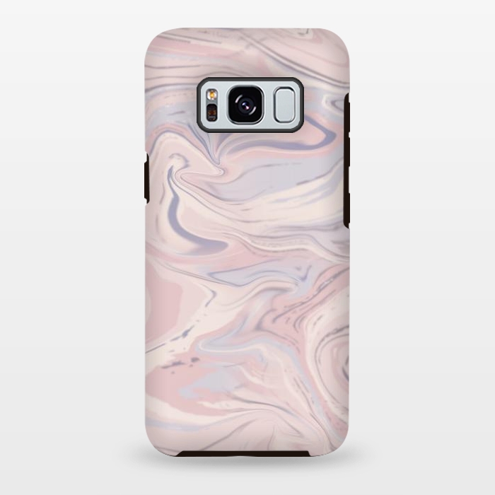 Galaxy S8 plus StrongFit Blush And Purple Marble Elegance by Andrea Haase