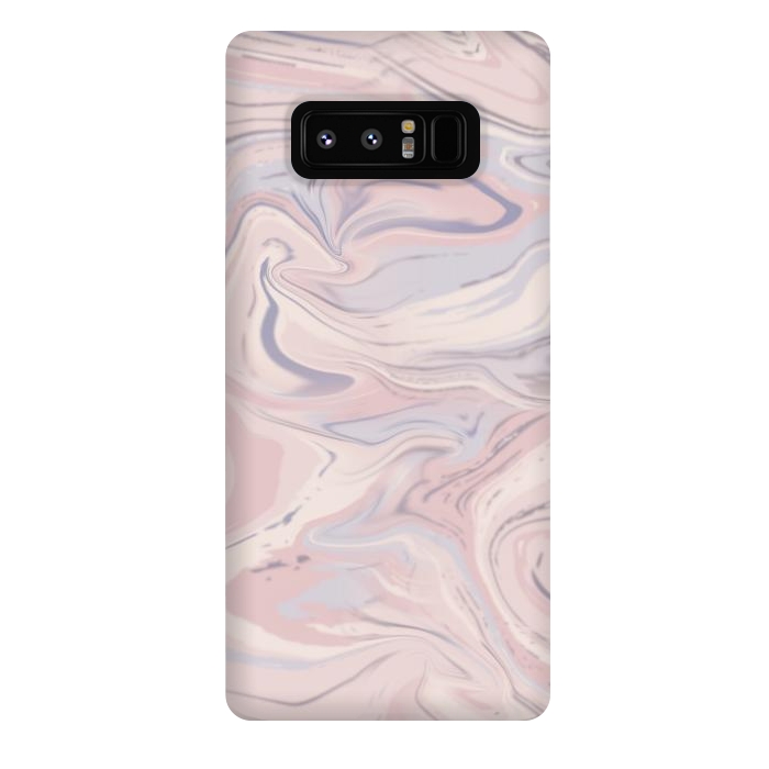 Galaxy Note 8 StrongFit Blush And Purple Marble Elegance by Andrea Haase